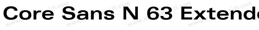 Core Sans N 63 Extended Bold字体转换